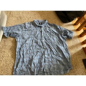 Mens 4x plaid button front shirt